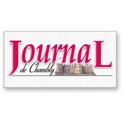 5/32" White Coroplast Sign, 11.25" x 23.25" Rectangle, Full Colour