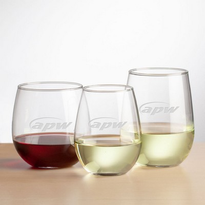 Ossington Stemless Wine - 12oz/16.75oz/17oz - Deep Etch